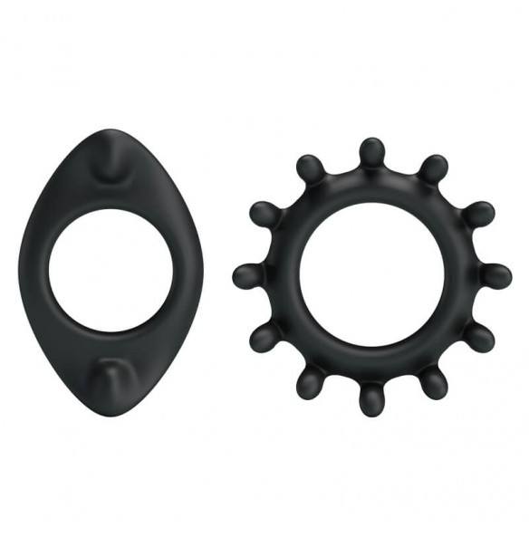 BAILE - Men's Delay Penis Ring (2Pcs)